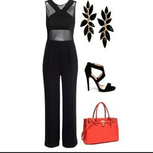 Black Mesh Jumpsuit .. NEVER WORE